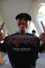 Load image into Gallery viewer, HEAVEN KNOWS ABOUT YOUR SINS TEE

